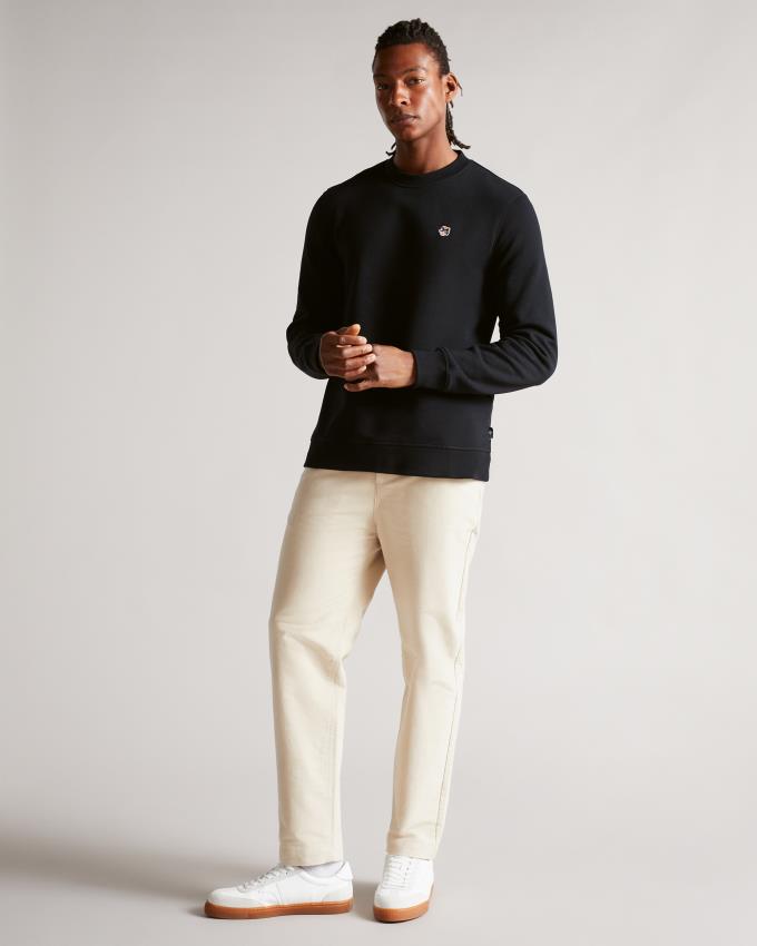 Sweatshirt Ted Baker Long Sleeve Noir Homme | BTD-70627580